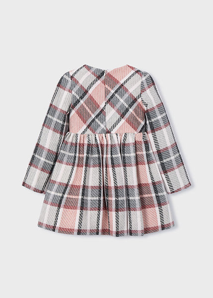 Cute Couture NEW AW25 Mayoral Girls Plaid Dress 4924 Pink 41