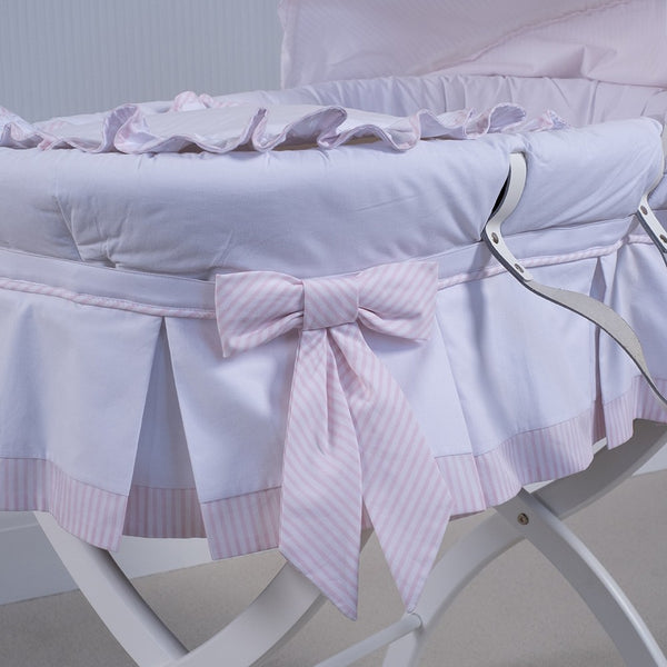 Cute Couture NEW SS20 Emile Et Rose Pink Dressed Moses Basket PRE ORDER ONLY