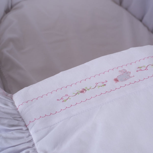 Cute Couture NEW SS20 Emile Et Rose Pink Dressed Moses Basket PRE ORDER ONLY