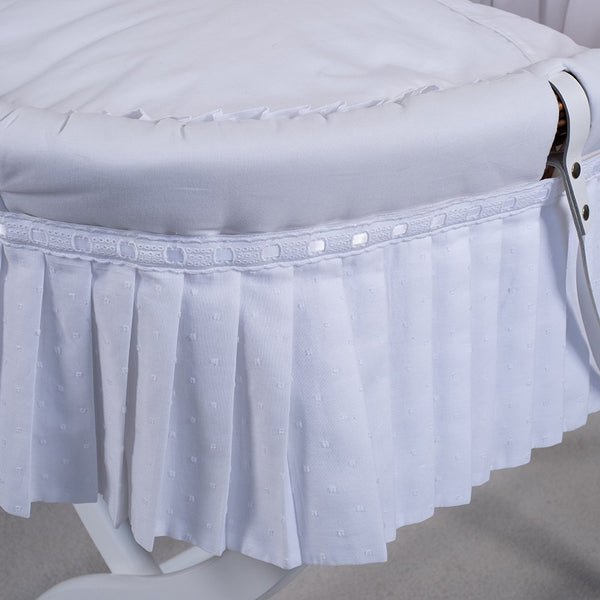 Cute Couture NEW SS20 Emile Et Rose White Dressed Moses Basket PRE ORDER ONLY