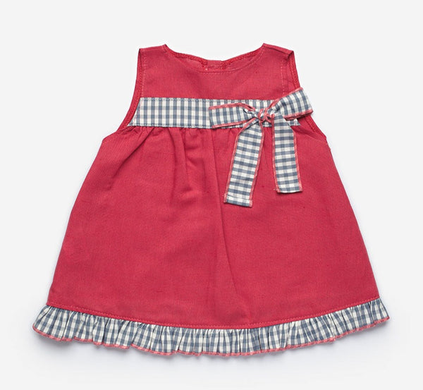 Cute Couture NEW SS22 Juliana Red And Blue Checked Dress J5146