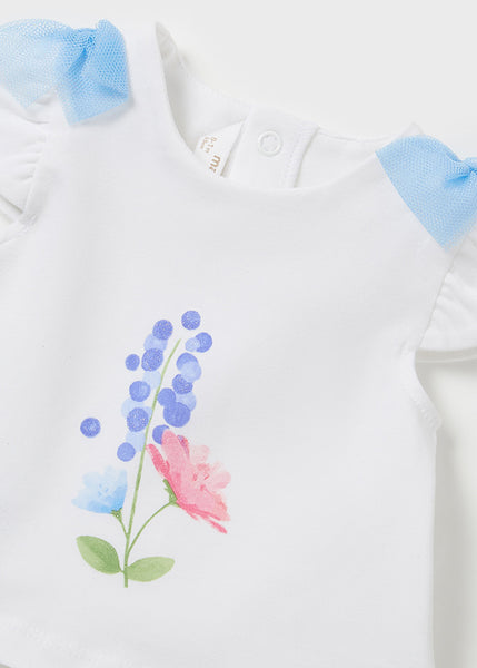 Cute Couture NEW SS22 Mayoral Baby Girls Bluebell Skirt Set 1879