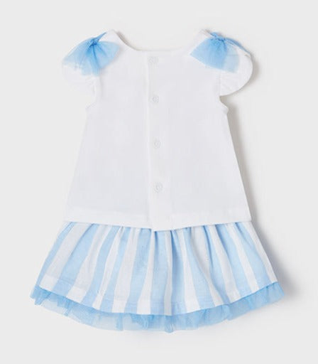 Cute Couture NEW SS22 Mayoral Baby Girls Bluebell Skirt Set 1879