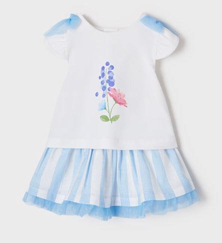 cute couture NEW SS22 Mayoral Baby Girls Bluebell Skirt Set 1879