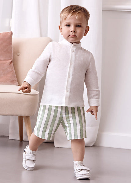 Cute Couture NEW SS24 Abel And Lula Boys Shorts Set Green 5254