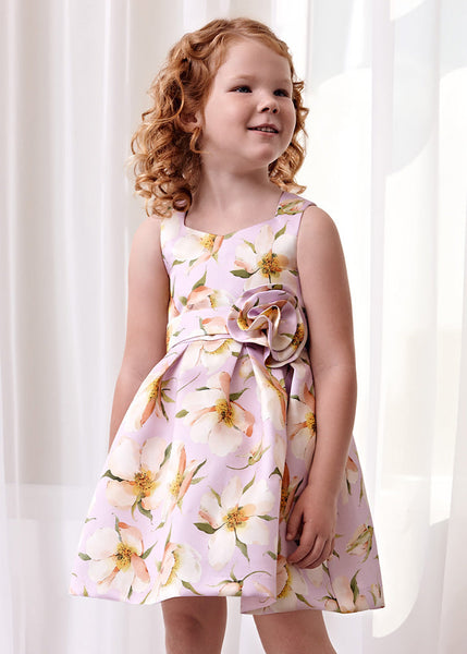 cute couture NEW SS24 Abel and Lula Girls Mikado Dress Mauve 5054
