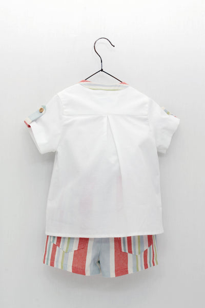 Cute Couture NEW SS24 Foque Boys Striped Shorts Set 2414932