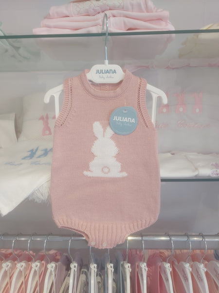 cute couture NEW SS24 Juliana Pink Bunny Romper 24158
