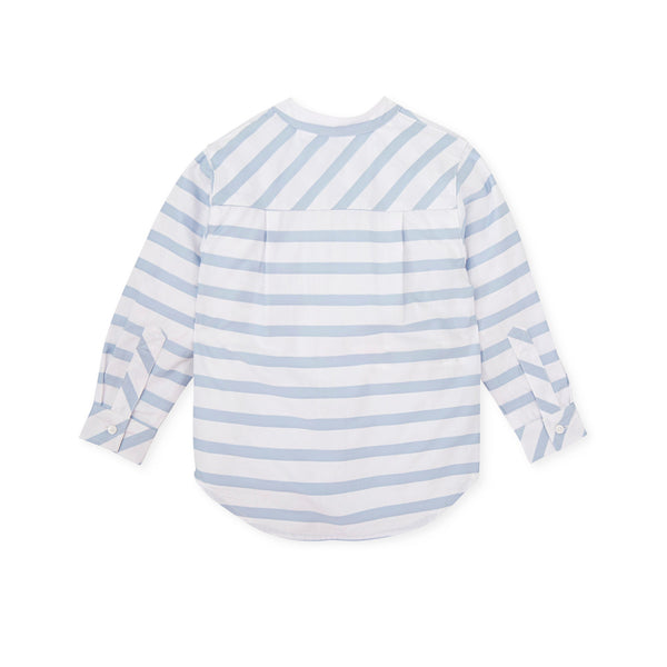 Cute Couture NEW SS24 Tutto Piccolo Boys Blue Striped Shirt 7034