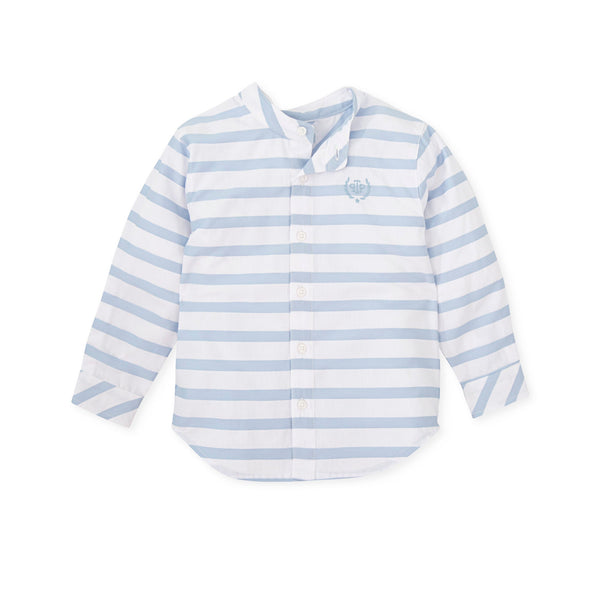 Cute Couture NEW SS24 Tutto Piccolo Boys Blue Striped Shirt 7034