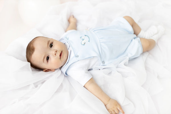 cute couture NEW SS25 Blues Baby Rocking Horse Dungarees BB1738