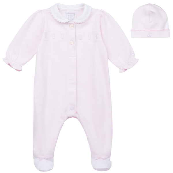 cute couture NEW SS25 Emile et Rose Helen Babygrow and Hat 2593