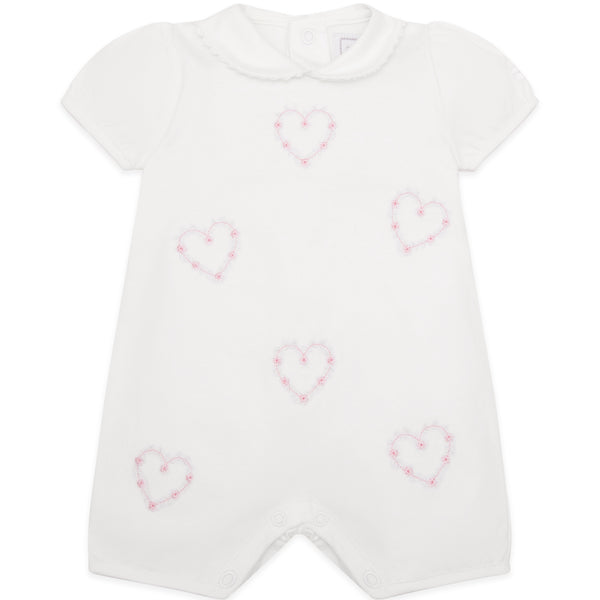 cute couture NEW SS25 Emile et Rose Jody Romper White/Pink 7345