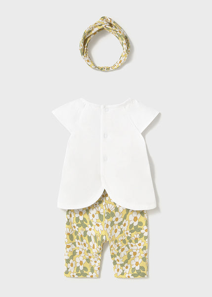 Cute Couture NEW SS25 Mayoral Baby Girls Leggings Set 1763 Sunny/90