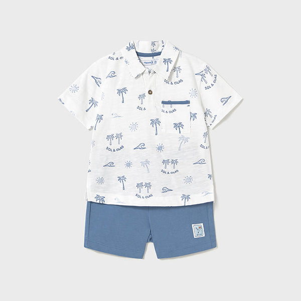cute couture NEW SS25 Mayoral Boys Shorts Set 1657 Capri/35