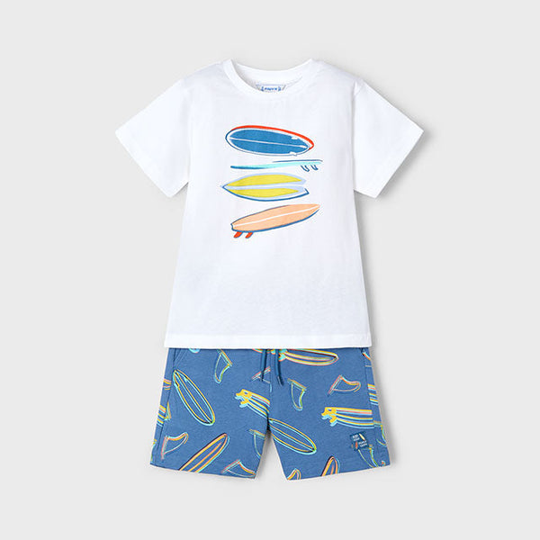 Cute Couture NEW SS25 Mayoral Boys Shorts Set 3604 Surf/73