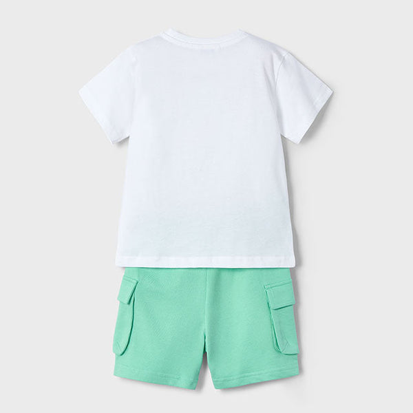 Cute Couture NEW SS25 Mayoral Boys Shorts Set 3605 Aqua/87