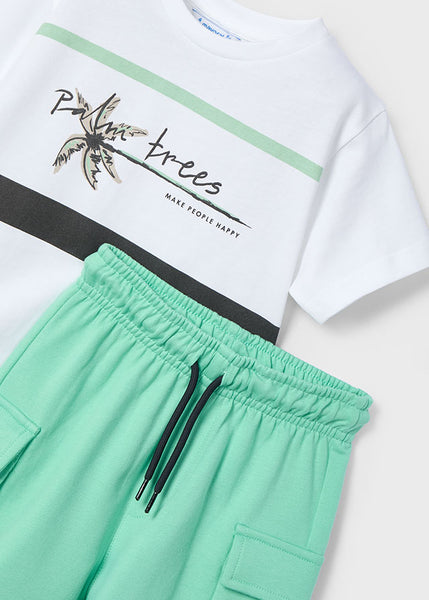 Cute Couture NEW SS25 Mayoral Boys Shorts Set 3605 Aqua/87