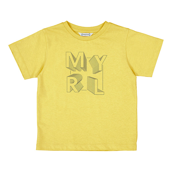 Cute Couture NEW SS25 Mayoral Boys T Shirt 170 Yellow/27