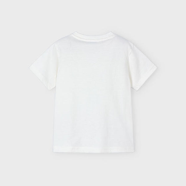 Cute Couture NEW SS25 Mayoral Boys T Shirt 3025 Cream/94