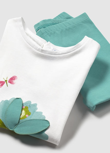 Cute Couture NEW SS25 Mayoral Girls 3 Piece Leggings Set 1740 Agate/42