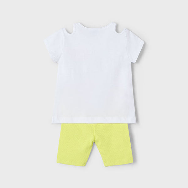 Cute Couture NEW SS25 Mayoral Girls Cycling Shorts Set 3708 Citrus/66