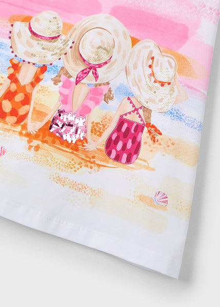 Cute Couture NEW SS25 Mayoral Girls Dress 3963 White/55