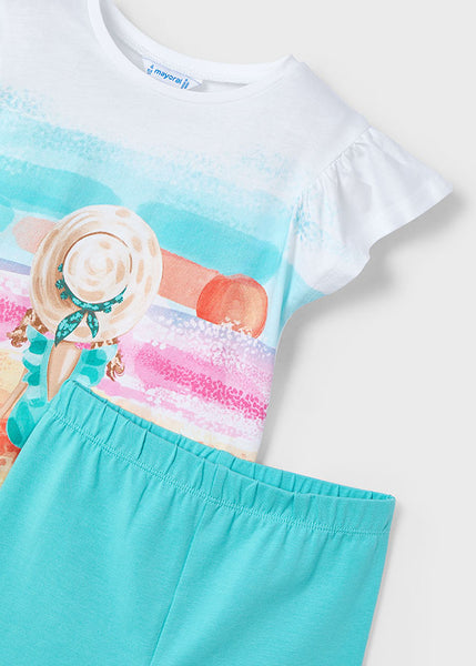 Cute Couture NEW SS25 Mayoral Girls Leggings Set 3711 Agate/74