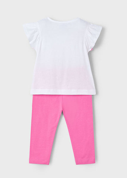 Cute Couture NEW SS25 Mayoral Girls Leggings Set 3711 Camellia/73