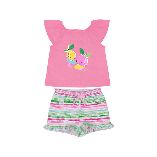 Cute Couture NEW SS25 Mayoral Girls Shorts Set 1233 Fuchsia/91