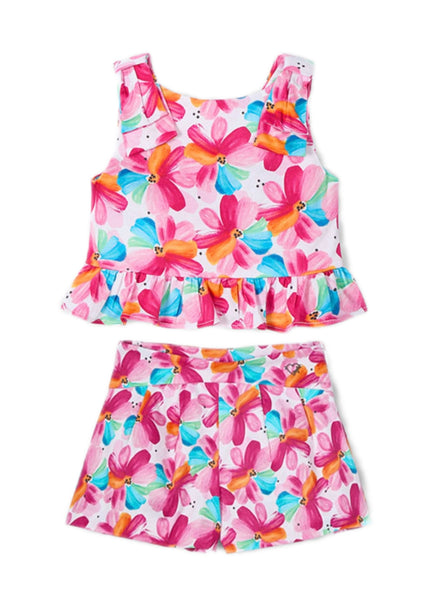 cute couture NEW SS25 Mayoral Girls Shorts Set 3023/3905 floral 50/21