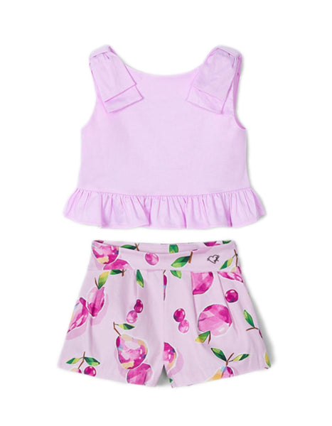 Cute Couture NEW SS25 Mayoral Girls Shorts Set 3023/3905 Mauve 51/20