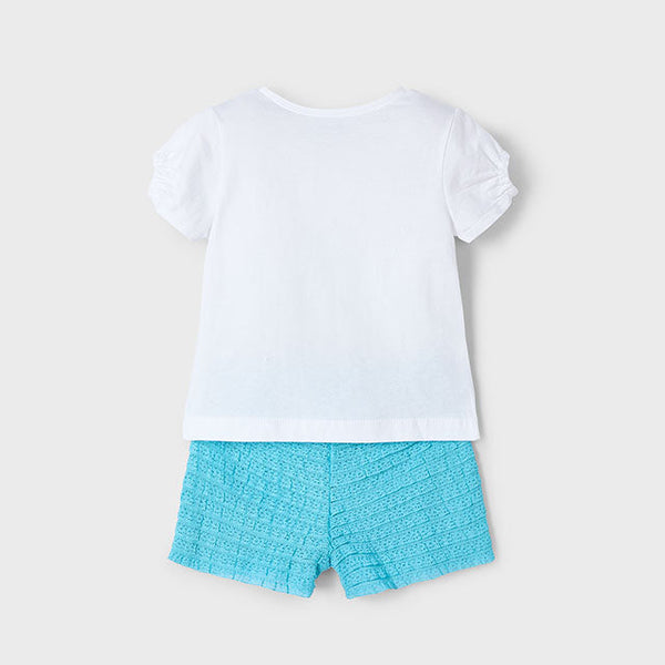 Cute Couture NEW SS25 Mayoral Girls Shorts Set 3211 Agate/86