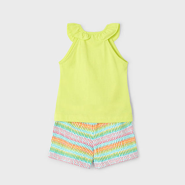 Cute Couture NEW SS25 Mayoral Girls Shorts Set 3214 Citrus/66