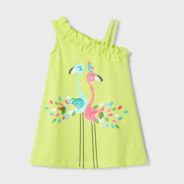 cute couture NEW SS25 Mayoral Girls Sun Dress 3937 Citrus/66