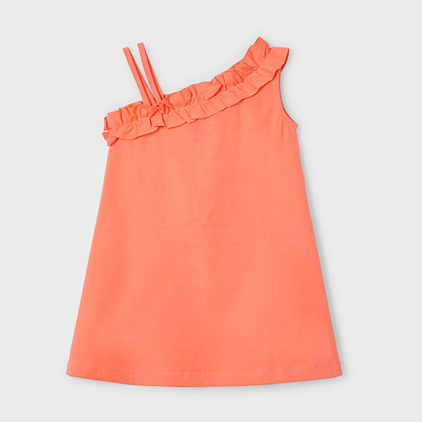 Cute Couture NEW SS25 Mayoral Girls Sun Dress 3937 Tangerine/67