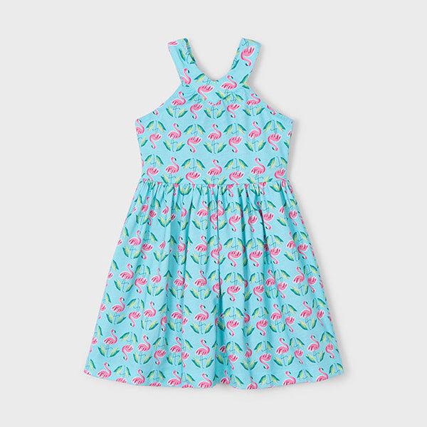 Cute Couture NEW SS25 Mayoral Girls Sun Dress 3938 Flamingos/39
