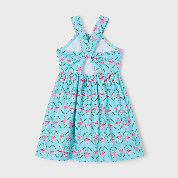 Cute Couture NEW SS25 Mayoral Girls Sun Dress 3938 Flamingos/39