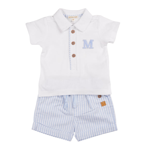 cute couture NEW SS25 Mintini Shorts Set white/Blue MB6316