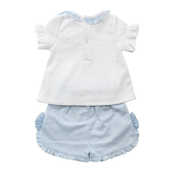 Cute Couture NEW SS25 Mintini Shorts Set White/Blue MB6498