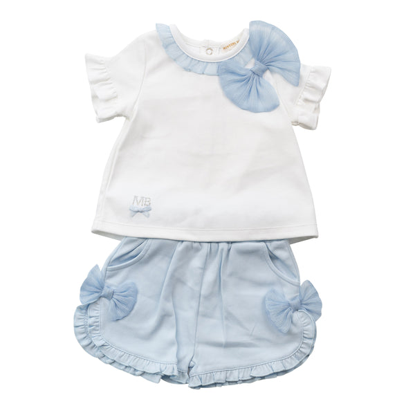 cute couture NEW SS25 Mintini Shorts Set white/Blue MB6498