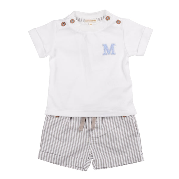 cute couture NEW SS25 Mintini Shorts Set white/sage MB6315