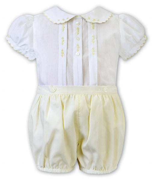 cute couture NEW SS25 Sarah Louise Girls Outfit White/Lemon C4500