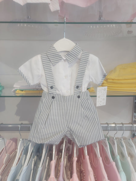 cute couture NEW SS25 Spanish Boys Outfit Navy Striped