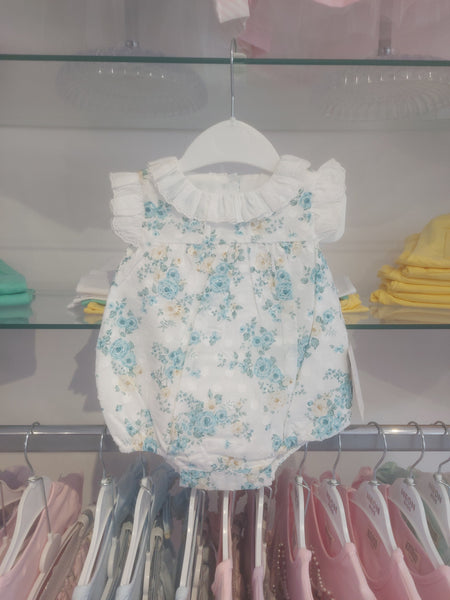 cute couture NEW SS25 Spanish Floral Romper Mint Sg21