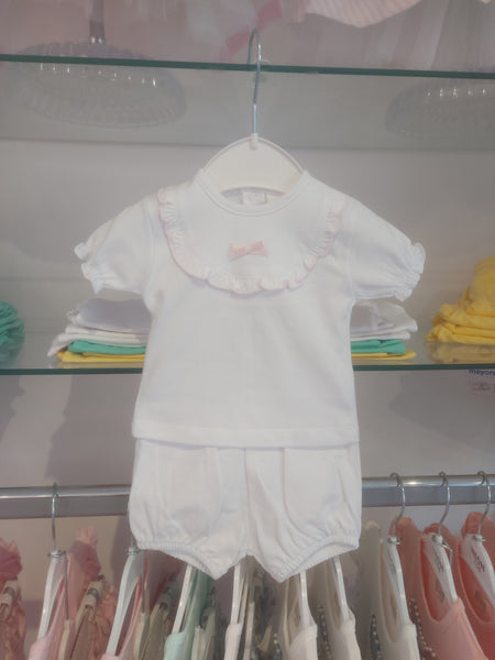 cute couture NEW SS25 Spanish Jam Pants Outfit white/pink 61B