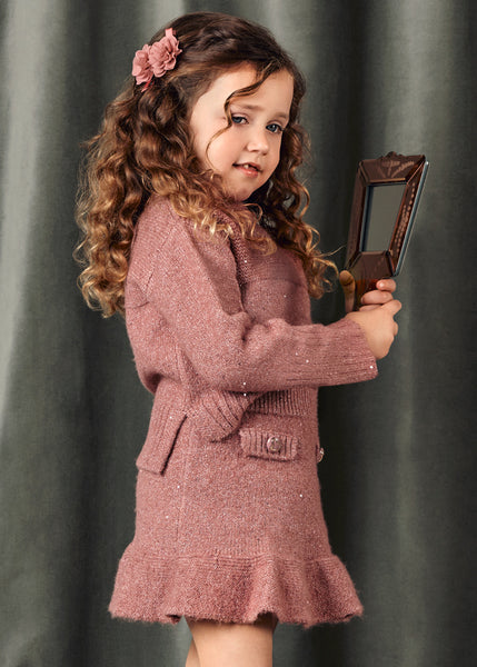 cute couture PRE ORDER - NEW AW25 Abel & Lula Girls Knit Skirt Set 5543 Pink