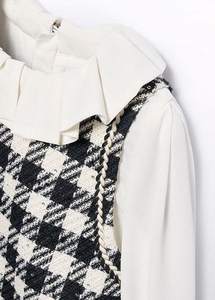 Cute Couture PRE ORDER - NEW AW25 Abel & Lula Girls Tweed Dress 5526 Black