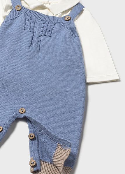 Cute Couture PRE ORDER - NEW AW25 Mayoral Baby Boys 3 Piece Dungaree Outfit 2617 Cloud 24