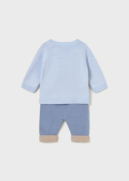 Cute Couture PRE ORDER - NEW AW25 Mayoral Baby Boys Knitted Bunny Outfit 2569 Cloud 24